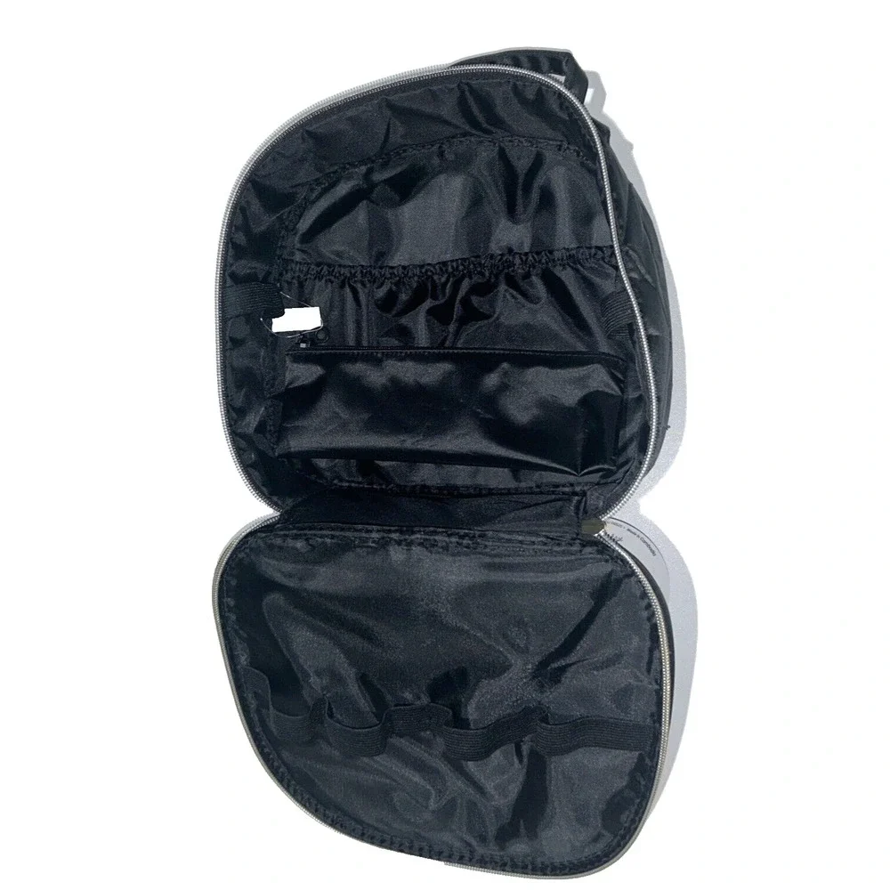 NWT Modella Black Travel Cosmetic Makeup Bag Toiletry Organizer‎ Storage Case